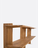 Estante de pared ELARA de madera de teca 150 x 30 x 58 cm