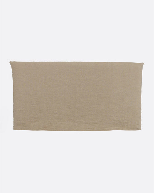 Cabecero BEETHOVEN de lino 200 x 8 x 110 cm para cama de 180 cm color natural