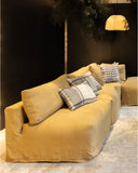 Housse de coussin BAHROL en lin 50 x 50 cm
