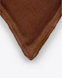 Housse de coussin KAURA en lin 60 x 40 cm en terre cuite