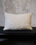 Funda de cojín DHANA 60 x 40 cm color blanco