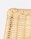 Silla en ratán y hierro