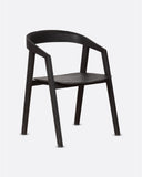 ARC chair in teak wood 56 x 57 x 76 cm in black colour