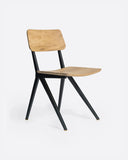 Silla LIKU de madera de teca y aluminio 44 x 55 x 80 cm en color natural