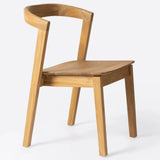 Silla sin reposabrazos ARC de madera de teca 52 x 53 x 76 cm en color natural