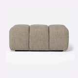 Puf CHOPIN de olefina reciclada 89 x 69 x 42 cm en color natural