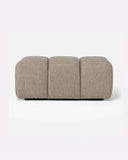 Pouf CHOPIN en oléfine recyclée 89 x 69 x 42 cm en couleur naturelle