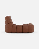 Chaise longue relax CHOPIN en oléfine recyclée 65 x 135 x 76 cm en couleur terracotta