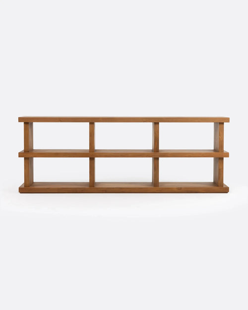 DUMAI bookcase in recycled teak 210 x 35 x 76 cm
