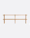 Estante de pared ELARA de madera de teca 150 x 30 x 58 cm