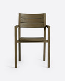 GENESIS outdoor stackable chair in teak wood 55 x 57 x 85 cm in weathered finish (stackable)