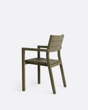 GENESIS outdoor stackable chair in teak wood 55 x 57 x 85 cm in weathered finish (stackable)