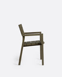GENESIS outdoor stackable chair in teak wood 55 x 57 x 85 cm in weathered finish (stackable)