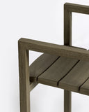GENESIS outdoor stackable chair in teak wood 55 x 57 x 85 cm in weathered finish (stackable)