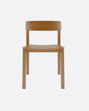 RAWI WA stackable outdoor chair in teak wood 50 x 47 x 78 cm in natural colour