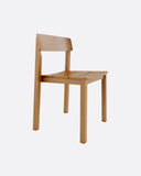 RAWI WA stackable outdoor chair in teak wood 50 x 47 x 78 cm in natural colour