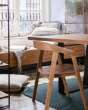 Mueble de TV GEOX de madera de teca reciclada y hierro 230 x 50 x 45 cm