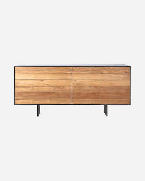 Buffet GEOX en bois de teck recyclé et fer 180 x 45 x 82 cm
