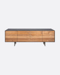 Buffet GEOX en bois de teck recyclé et fer 208 x 45 x 72,5 cm en couleur naturelle