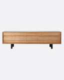 Aparador LOX de madera de teca reciclada y hierro 257 x 45 x 74 cm