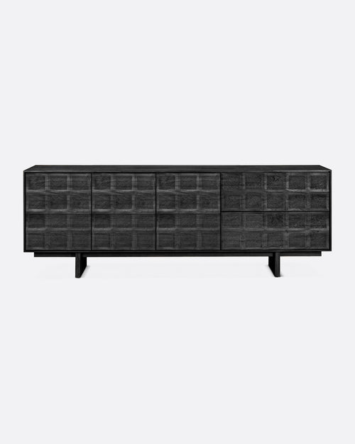 RIJAL sideboard in teak wood 223 x 45 x 79 cm
