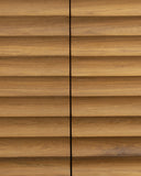 Vitrina TAMAN de madera de teca reciclada y hierro 110 x 45 x 170 cm en color natural