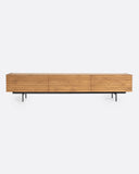 Aparador TAMAN de madera de teca reciclada y hierro 240 x 45 x 56 cm en color natural