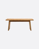 Banco EROSI de madera de teca reciclada 110 x 38 x 45 cm en color natural