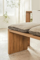 Banco GENESIS de madera de teca reciclada 200 x 40 x 45 cm