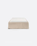 Sommier tapissé BEETHOVEN en lin 110 x 220 x 25 cm pour matelas 90 x 200 cm couleur cross