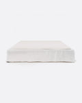 Sommier tapissé BEETHOVEN en lin 170 x 220 x 25 cm pour matelas 160 x 200 cm couleur blanche