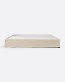 Base tapizada BEETHOVEN de lino 170 x 220 x 25 cm para colchón 160 x 200 cm color cross