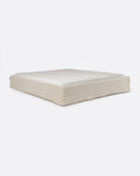 Base tapizada BEETHOVEN de lino 170 x 220 x 25 cm para colchón 160 x 200 cm color cross