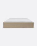 Sommier tapissé BEETHOVEN en lin 170 x 220 x 25 cm pour matelas 160 x 200 cm couleur naturel