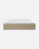 Base tapizada BEETHOVEN de lino 170 x 220 x 25 cm para colchón 160 x 200 cm color natural