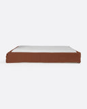 Base tapizada BEETHOVEN de lino 170 x 220 x 25 cm para colchón 160 x 200 cm color terracota