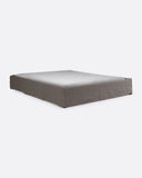 Base tapizada BEETHOVEN de lino 170 x 220 x 25 cm para colchón 160 x 200 cm color topo