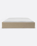 Base tapizada BEETHOVEN de lino 190 x 220 x 25 cm para colchón 180 x 200 cm color natural