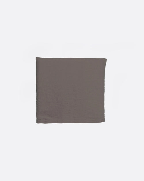 Tête de lit BEETHOVEN en lin 110 x 8 x 110 cm pour lit de 90 cm couleur taupe