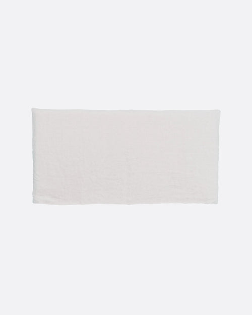 Tête de lit BEETHOVEN en lin 180 x 8 x 110 cm pour lit de 160 cm couleur blanche
