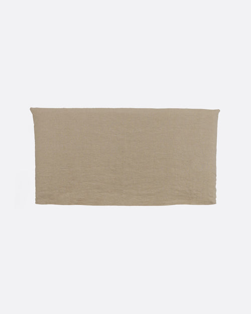 Cabecero BEETHOVEN de lino 180 x 8 x 110 cm para cama de 160 cm color natural