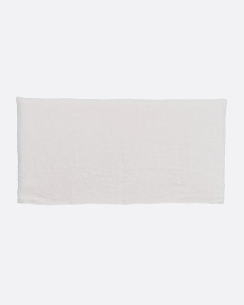 Tête de lit BEETHOVEN en lin 200 x 8 x 110 cm pour lit de 180 cm couleur blanche