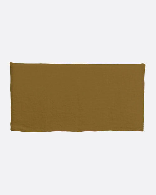 BEETHOVEN linen headboard 200 x 8 x 110 cm for 180 cm bed in mustard color