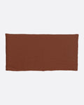 Tête de lit BEETHOVEN en lin 200 x 8 x 110 cm pour lit de 180 cm couleur terre cuite