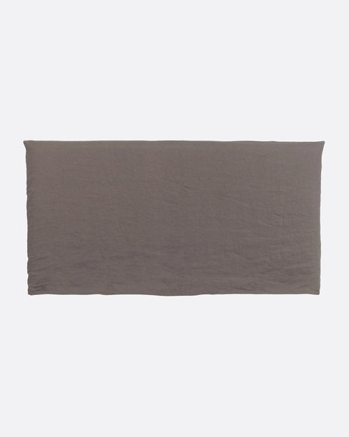 Tête de lit BEETHOVEN en lin 200 x 8 x 110 cm pour lit de 180 cm couleur taupe
