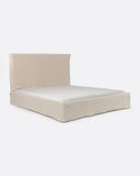 Cama BEETHOVEN para colchón 160 x 200 cm y funda de lino en color cross