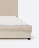 Cama BEETHOVEN para colchón 160 x 200 cm y funda de lino en color cross