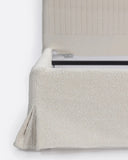 Cama BEETHOVEN para colchón 160 x 200 cm y funda de olefina reciclada en color blanco