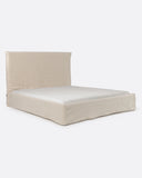Cama BEETHOVEN para colchón 180 x 200 cm y funda de lino en color cross