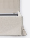Cama BEETHOVEN para colchón 180 x 200 cm y funda de olefina reciclada en color blanco